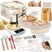Sourdough Starter Kit with Warmer Glass Jar and Banneton Bread Proofing Basket Complete Sourdough Bread Baking Supplies,Sour Dough Making Essentials Tools. Available at Crazy Sales for $44.99