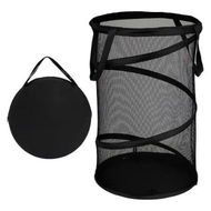 Detailed information about the product Space-Saving Large Collapsible Mesh Laundry Basket with Handles for Easy Storage and Organization