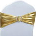 Spandex Chair Sashes Bows 50PCS Premium Stretch Chair Cover Band with Buckle Slider Universal Elastic Chair Ties (Metallic Gold). Available at Crazy Sales for $29.99