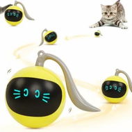 Detailed information about the product Speedy Ball with LED Cat Toy,Smart Interactive Cat Ball,Automatic Cat Rolling Ball Enrichment Toy,Electronic Rollie Pet Chase Color Yellow