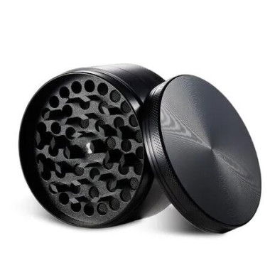 Spice Grinder 2.5 Inch Magnetic Cover Herb Black Kitchen Pollen Crusher Portable Gadgets Cooking Dinner