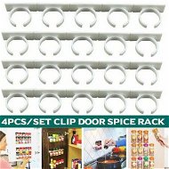 Detailed information about the product Spice Gripper Jar Holder Cabinet Storage Strips (4 Strips For Holding 20 Jars)