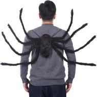 Detailed information about the product Spider Backpack Costume Halloween Cosplay Colourful Candy Bag 8 Legs Horror Plush Decoration Party Dress Up Black Man Woman