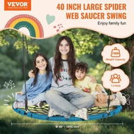 Detailed information about the product Spider Web Saucer Swing 40 Inch Round Swings for Kids Outdoor 750 lbs