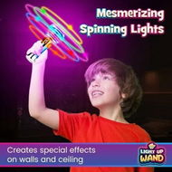 Detailed information about the product Spinning Light Up Wand for Kids Age 3 to 8, Light Up Spinner Toy, Spinning Globe Toy, Special Needs Sensory Toys for Children