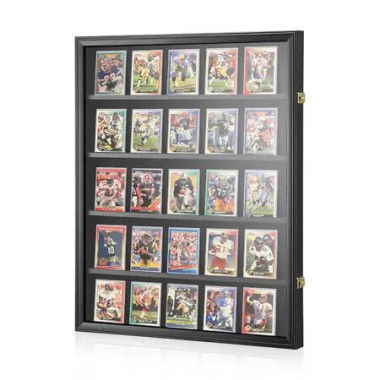 Sports Card Display Holder Graded Case Wall Mounted Cabinet for NBA Basketball Football Baseball Hockey PSA Comic Pokemon Game Trading Cards Lockable