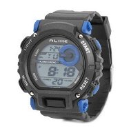 Detailed information about the product Sports Diving Wrist Watch w/ EL Backlit / Week / Stopwatch / Alarm Clock Blue