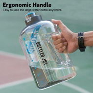 Detailed information about the product Sports Water Bottle - Plastic Large Outdoor Water (1 Gallon/128 Oz White).