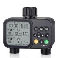 Detailed information about the product Sprinkler Timer for Outdoor Garden Hose, 2 Outlet 8 Programmable Water Timer with Rain Delay and Manual/Automatic Modes for Yard Lawn