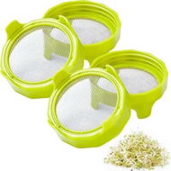 Detailed information about the product Sprouting Lids for Mason Jars: Grow Fresh Sprouts at Home