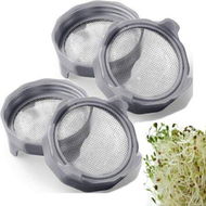 Detailed information about the product Sprouting Lids. Plastic Sprout Lid With Stainless Steel Screen For Wide Mouth Mason Jars. Germination Kit Sprouter Sprout Maker With Stand Water Tray. Grow Bean Sprouts. Broccoli Seeds. Alfalfa. Salad (Grey 4 Pack).