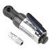 Square Drive Pneumatic Wrench Straight Shank Air Ratchet Wrench for Machinery Manufacturing and Automotive Industries, 1/4 inch. Available at Crazy Sales for $44.95