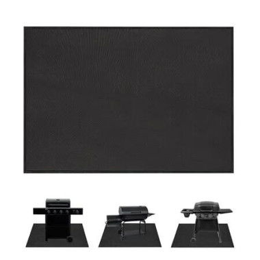 Square Fire Pit Mat Under Grill Mat,4 Layers Fireproof Fireplace Pad Heat Insulated Protect for Decks,Grass,BBQ Portable Reusable Waterproof-102*152CM