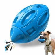 Detailed information about the product Squeaky Dog Toys For Aggressive Chewer Durable Rubber Chew Ball