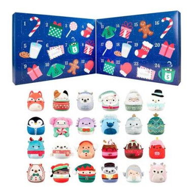 Squishmallows 24 Day Micromallows Holiday Ornament Advent Calendar, Plush