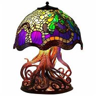 Detailed information about the product Stained Glass Plant Series Table Lamp, Painting Glass Mushroom Table Lamp Vintage Desk Lamps Decorative Bedside Lamp for Bedroom Living Room Home Office Decor