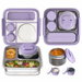 Stainless Steel Bento Lunch Box with 8oz Insulated Food Jar,Ice Pack,Leak-proof,Dishwasher-Safe,Transparent Lid with Sauce Cup and Cutlery Storage. Available at Crazy Sales for $44.99