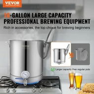 Detailed information about the product Stainless Steel Home Brew Kettle Set 16Gal Beer Stock Pot with Accessories