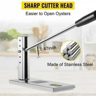 Detailed information about the product Stainless Steel Oyster Shucker Tool Set Clam Opener Machine with G-Clip for Easy Operation Solid Option for Hotel Buffets or Gift