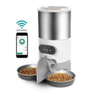 Detailed information about the product Stainless Steel Smart Auto Cat Timing Feeder,Double Meal Dispenser for Cats and Dogs with Remote Feeding App