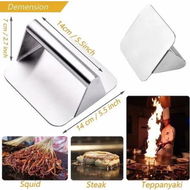 Detailed information about the product Stainless Steel Square Smash Burger Press: Perfect Patties for Griddles and Grills