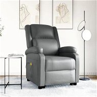 Detailed information about the product Stand up Massage Chair Anthracite Faux Leather