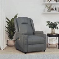 Detailed information about the product Stand up Massage Chair Anthracite Faux Leather