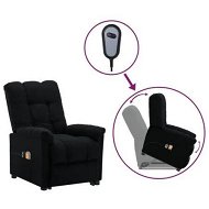 Detailed information about the product Stand up Massage Chair Black Fabric