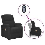 Detailed information about the product Stand up Massage Chair Black Faux Leather