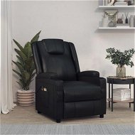 Detailed information about the product Stand up Massage Chair Black Faux Leather