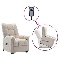 Detailed information about the product Stand up Massage Chair Cream Fabric