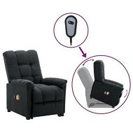 Detailed information about the product Stand up Massage Chair Dark Grey Fabric
