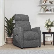 Detailed information about the product Stand up Massage Chair Dark Grey Fabric