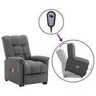 Detailed information about the product Stand up Massage Chair Light Grey Fabric