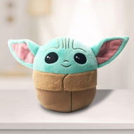 Detailed information about the product Star Wars Baby Yoda Doll Baby Yoda Pillow Plush Stuffed Toy Baby Yoda The Mandalorian Series Child Stuffed Toy (7.88 In)