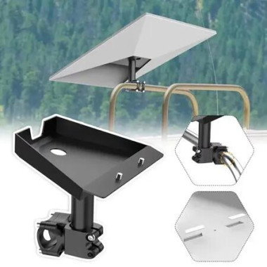 Starlink Gen 3 Ladder Mount,Roof Rack Pole Clamp 20-30mm (0.8-1.2inch),Adjustable V3 Satellite Dish Bracket for RV,SUV & Off-Road,Heavy Duty Steel