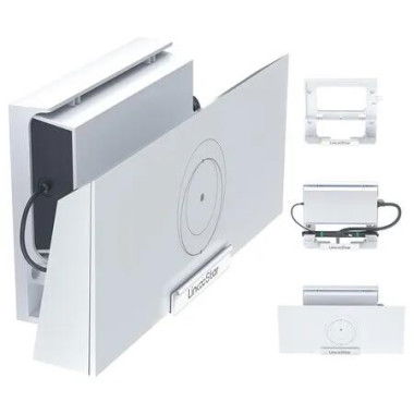 Starlink Gen 3 Router Mount, 2 in 1 Starlink V3 Router Wall Mount/Desk Mount with Starlink Power Supply Mounting Kit Accessories for Space Saving