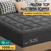 STARRY EUCALYPT Bamboo Charcoal Pillowtop Mattress Topper Underlay Pad Cover Single 7cm. Available at Crazy Sales for $54.96