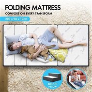 Detailed information about the product Starry Eucalypt Folding Mattress Bamboo Fabric Foldable Sofa Lounge King Single