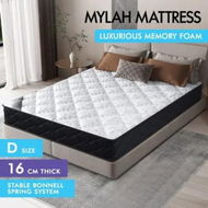 Detailed information about the product STARRY EUCALYPT Mattress Bonnell Spring Double Size Tight Top Foam 16cm Mylah