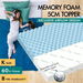 STARRY EUCALYPT Memory Foam Mattress Topper Airflow Cool Gel Bamboo Cover 5cm King. Available at Crazy Sales for $109.96