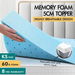 STARRY EUCALYPT Memory Foam Mattress Topper Cool Gel Bamboo Cover 5cm King Single. Available at Crazy Sales for $109.96