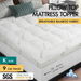 STARRY EUCALYPT Pillowtop Mattress Topper Bamboo Fibre Underlay Pad 9cm King. Available at Crazy Sales for $109.95