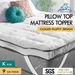 STARRY EUCALYPT Pillowtop Mattress Topper Luxury Bedding Mat Cover 9cm King. Available at Crazy Sales for $89.95