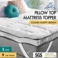 Detailed information about the product STARRY EUCALYPT Pillowtop Mattress Topper Luxury Bedding Mat Cover 9cm Single