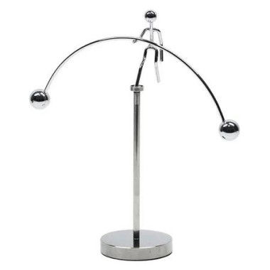 Steel Balance Toy Balancing Tumbler Toy Kinetic Art Balance Decompressive Science Psychology Home Office Desk Decor