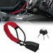 Steering Wheel Lock Seat Belt Lock,Universal Car Anti-Theft Device,Thickened Steel Cable Steering Wheel Lock with 3 Keys,Fits Most Cars,SUVs Trucks(Red). Available at Crazy Sales for $14.99