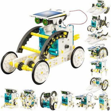 STEM 13-in-1 Solar Power Robots Creation Toy, Educational Experiment DIY Robotics Kit for Age 8-12 for Boys Girls Kids Teens to Build