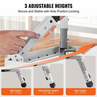 Detailed information about the product Step Stool 1-Step 150KG Capacity Folding Steel Step Ladder 3 Adjustable Height Portable Toddler Step Stools for Adults Non-Slip Sturdy Step Ladders