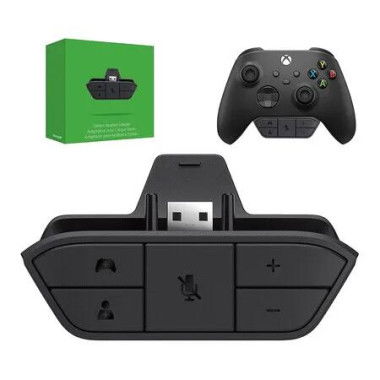 Stereo Headset Adapter, Controller Adapter Mic Adapter for X-box One, One S, X, Elite 1Elite2, Series S, X Controller